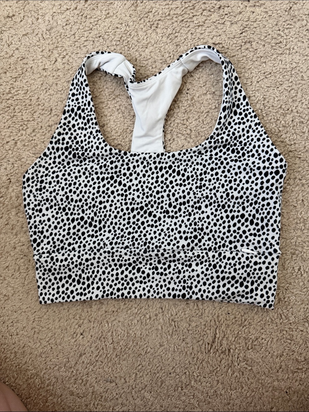 Worn once! Lorna Jane Snow Leopard High Impact Sports bra